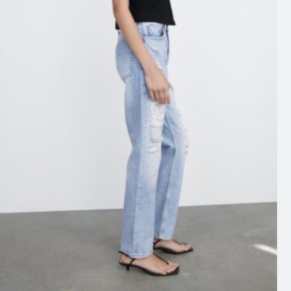 New zara Jeans the truth slim Durrel Blue denim size 10/w32 Womens 6045 - Picture 2 of 11